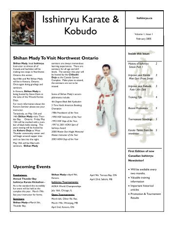 Isshinryu Karate & Kobudo - Isshinryu.ca