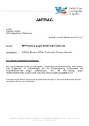 Kostenlose HPV Impfung - Freiheitlicher Landtagsklub in KÃ¤rnten