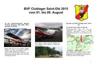 BVF Clublager Saint-Dié 2015 vom 01. bis 09. August