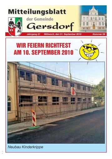 Die Gemeinde Gersdorf im Internet: www.gemeinde-gersdorf.de