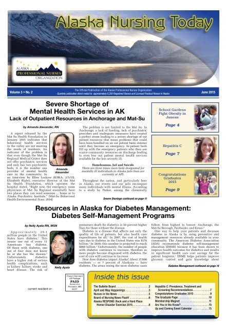 Alaska Nursing Today - June 2015