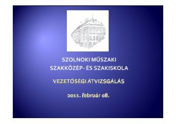Prezentáció Vezetői átvizsgálás - szolmusz.hu