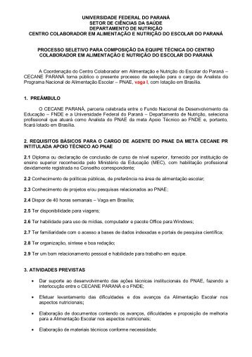 Baixar edital - REBRAE - Rede Brasileira de Alimentação e Nutrição ...