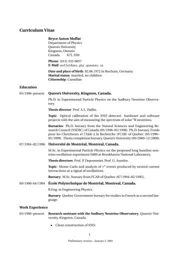 Curriculum Vitae - Université de Montréal