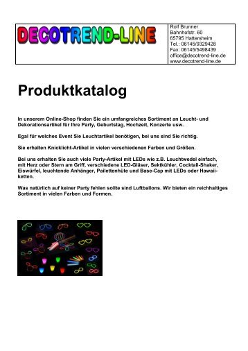 Produktkatalog