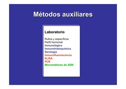 METODOS AUXILIARES DIAGNOSTICOS EN DERMATOLOGIA