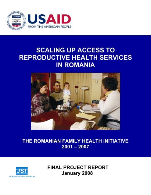 Final Project Report Romanian Family Health Initiative Rfhi