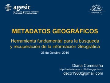 METADATOS GEOGRÃFICOS