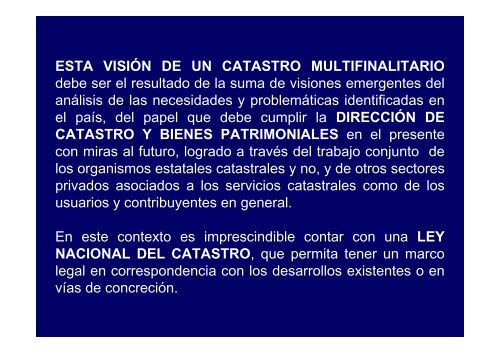 El Proyecto de Catastro en PanamÃ¡