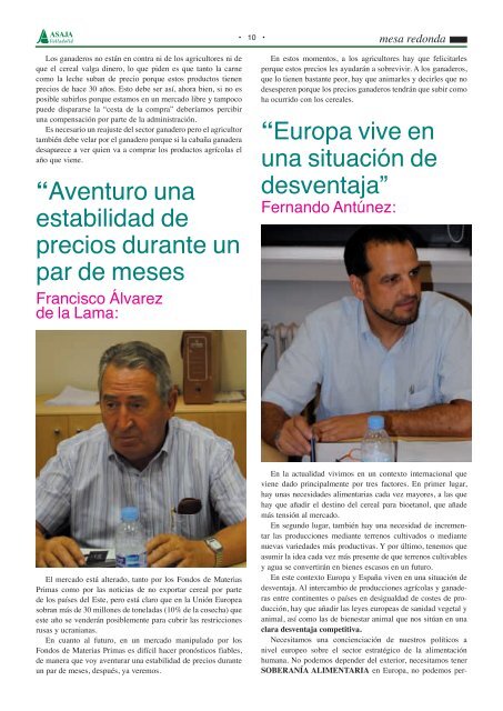 Descarga la revista en formato pdf - ASAJA Castilla y LeÃ³n