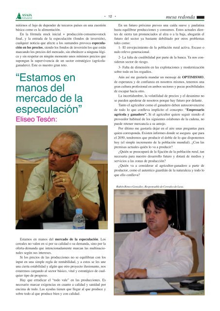 Descarga la revista en formato pdf - ASAJA Castilla y LeÃ³n