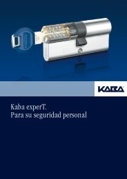 Kaba experT. Para su seguridad personal