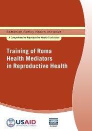 Training of Roma Health Mediators in Reproductive Health