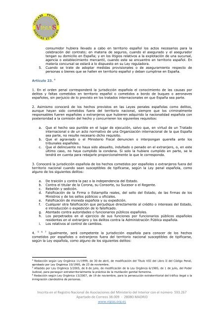 Ley Orgánica 6/1985, de 1 de julio, del Poder Judicial - VigiaS