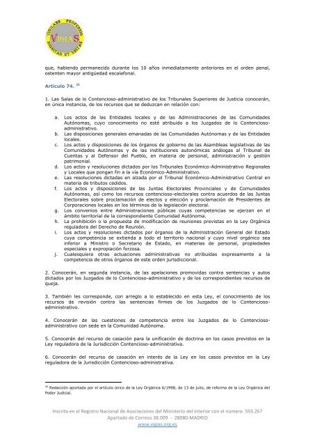 Ley Orgánica 6/1985, de 1 de julio, del Poder Judicial - VigiaS