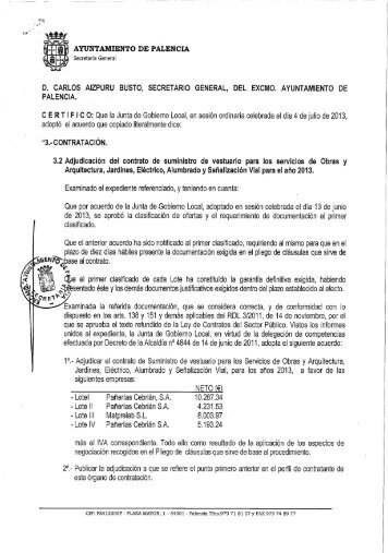 d. carlos aizpuru busto, secretario general, del excmo. ayuntamiento ...