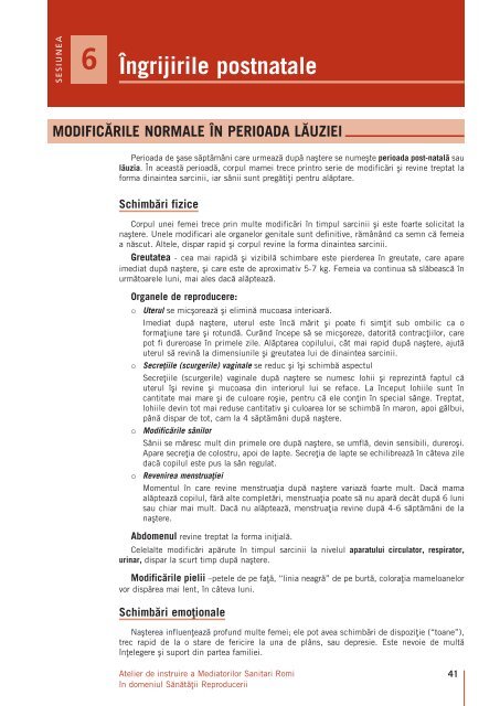 Atelier de instruire a Mediatorilor Sanitari Romi Ã®n ... - JSI.com