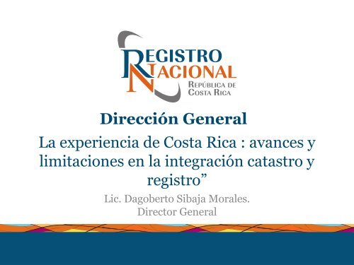 avances y limitaciones en la integraciÃ³n catastro y registro ...