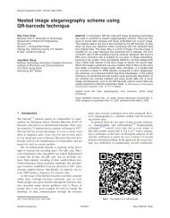 Nested image steganography scheme using QR-barcode ... - 2d Code