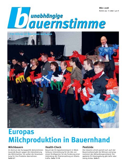 Europas Milchproduktion in Bauernhand