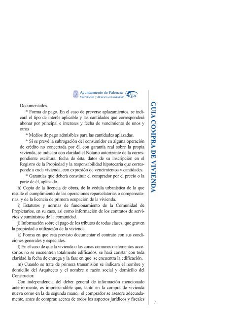 guia de compra de vivienda - Ayuntamiento de Palencia