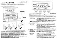 MANUAL DE Junior Plus 2/4/6/8 INSTRUCCIONES - Irritrol