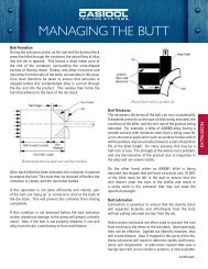 MANAGING THE BUTT - Castool Tooling Systems