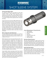 SHOT SLEEVE SySTEm - Castool Tooling Systems