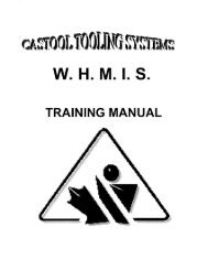 WHMIS Manual - Castool Tooling Systems