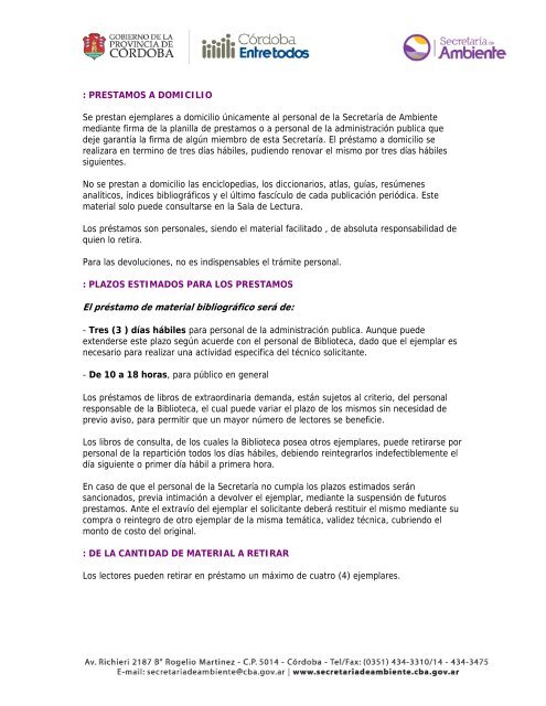 Reglamento del Centro de DocumentaciÃ³n y Biblioteca de la ...