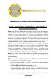 reglamento de los representantes territoriales - VigiaS