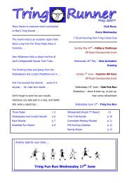 Tring Fun Run Wednesday 17 June - Tring Running Club