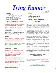 Tring Runner - Tring Running Club