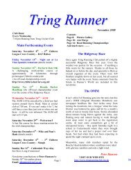 Tring Runner - Tring Running Club