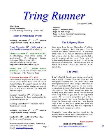 Tring Runner - Tring Running Club