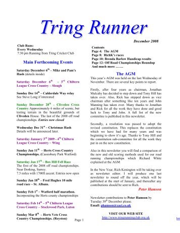 Tring Runner - Tring Running Club