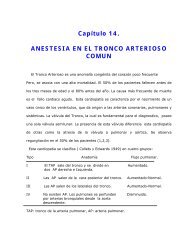 Cap. 14. Anestesia en el tronco arterioso comun