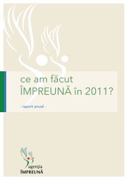 Raport 2011 - Agentia de Dezvoltare Comunitara Impreuna