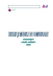 Tinerii si mediile de comunicare - ISE