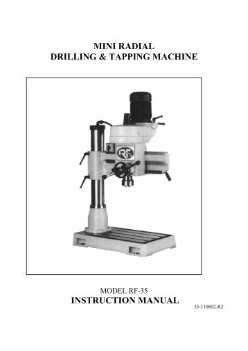 Machine Manual - Production Tool Supply