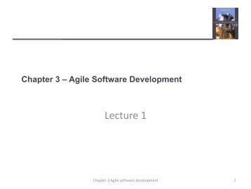 Chapter 3 â Agile Software Development