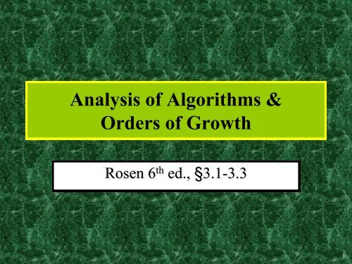 Slides for Rosen, 5th edition - Index of