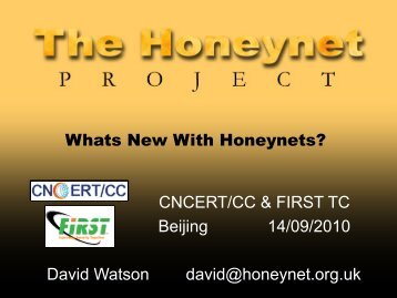 Whats New With Honeynets?