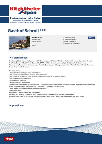 Gasthof Schroll *** - Hohe Salve