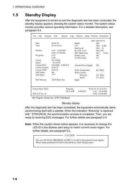 FELCOM 15 Operator's Manual K 7-10-09 - Furuno USA