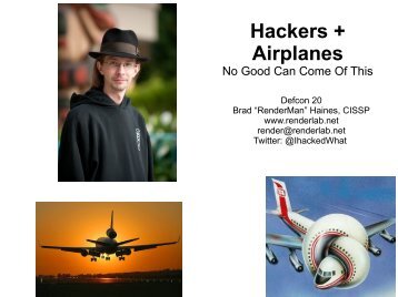 Hackers + Airplanes = No Good Can Come Of This - RenderLab.net