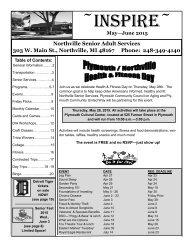 Senior Newsletter - Northville Parks and Recreation