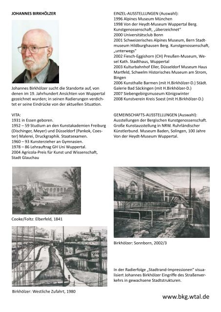 Katalog als PDF - Bergische Kunstgenossenschaft - Tal.de