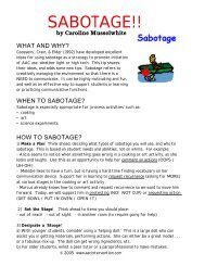SABOTAGE!! - AAC Intervention.com