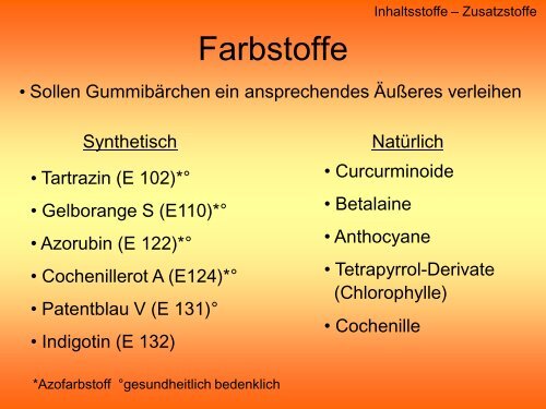 Anatomie der Gummibären